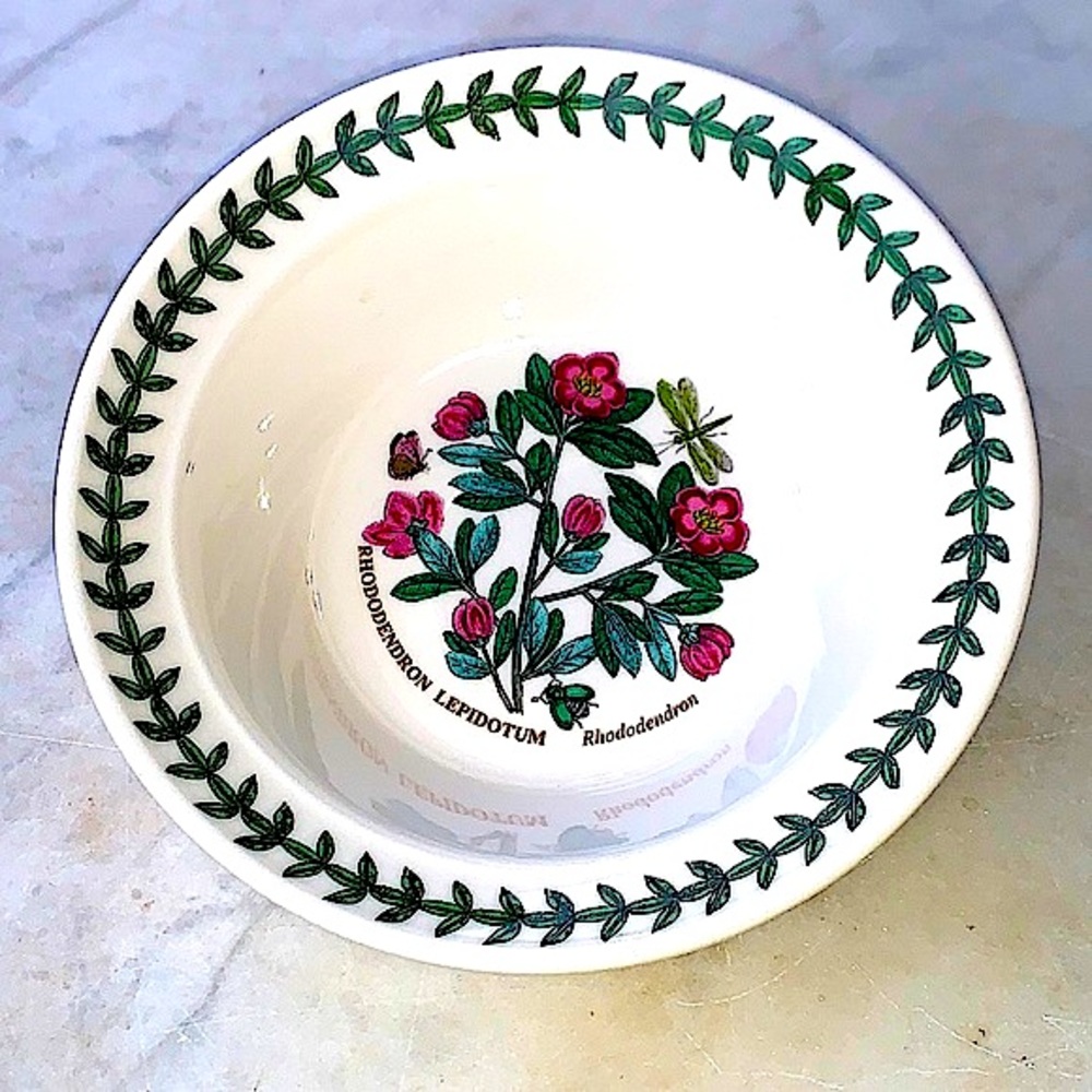 BOTANIC GARDEN BY PORTMEIRION RHODODENDRON CEREAL OATMEAL BOWL NEW